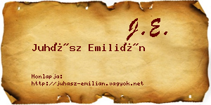 Juhász Emilián névjegykártya